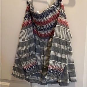 Off-the-shoulder blouse